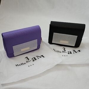 Hello 3am Embossed Faux Leather Flap Top Bag